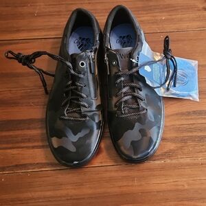 K-Swiss Black Camouflage Athletic Shoes
